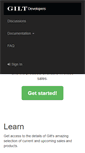 Mobile Screenshot of dev.gilt.com