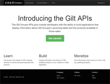 Tablet Screenshot of dev.gilt.com